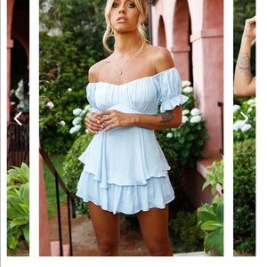 Steel Blue Selfie Leslie Romper